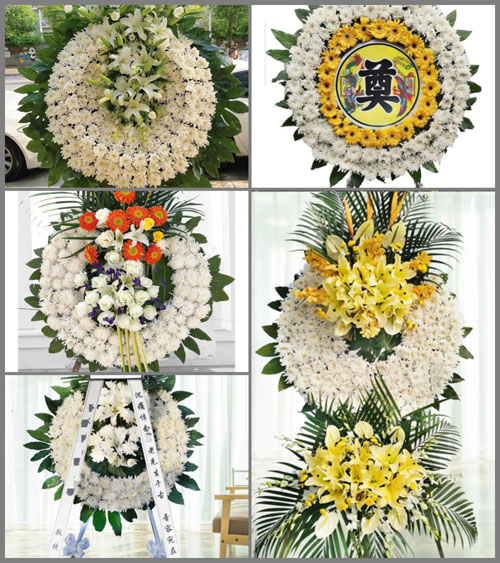 山西晋中昔阳县闫庄乡陈村村花圈速递